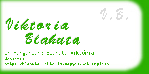 viktoria blahuta business card